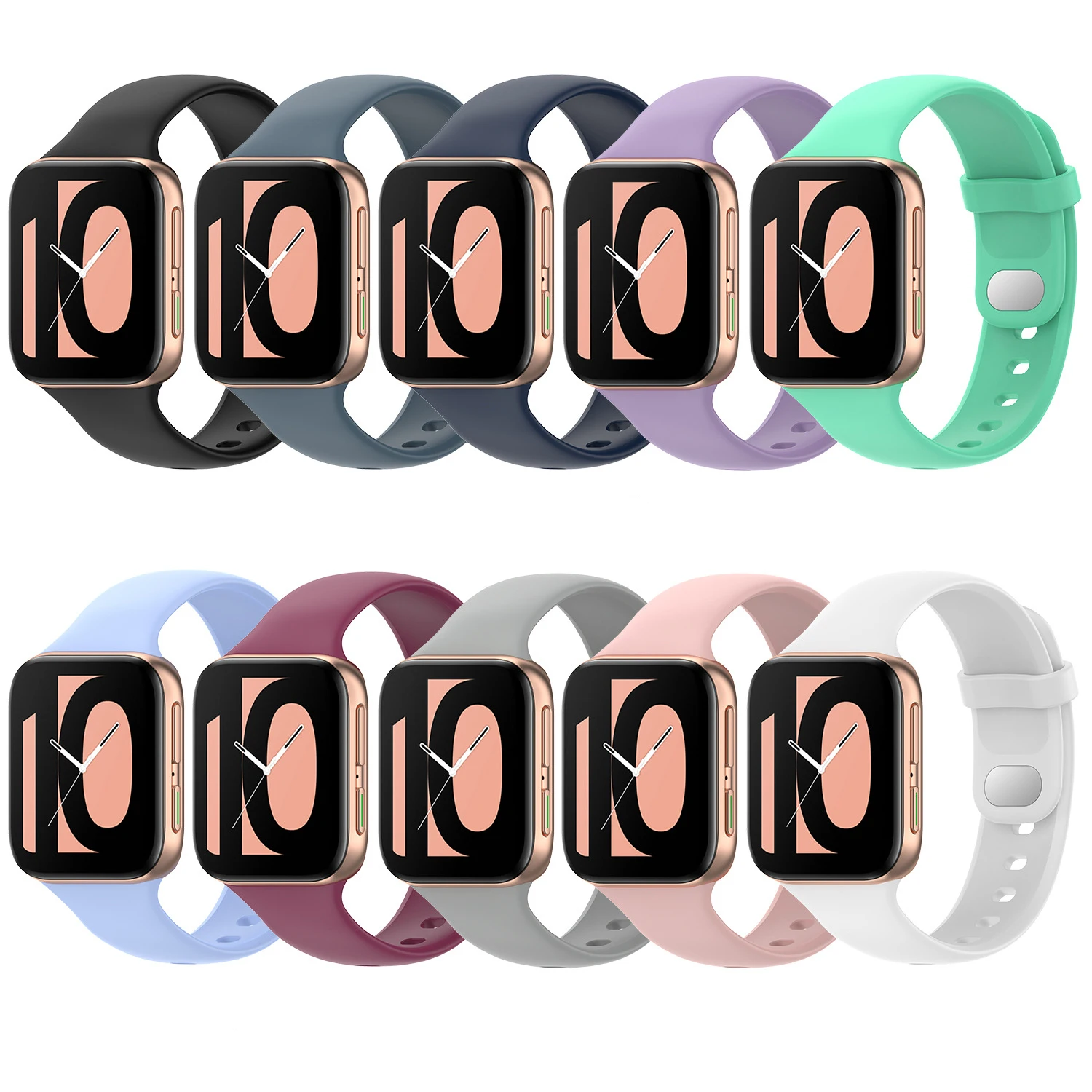 Silicone wristband for oppo watch 41mm 46mm strap sport soft watchband for oppo band smart watch, 10 colors
Silicone wristband for oppo watch 41mm 46mm strap sport soft watchband for oppo band smart watch, 10 colors