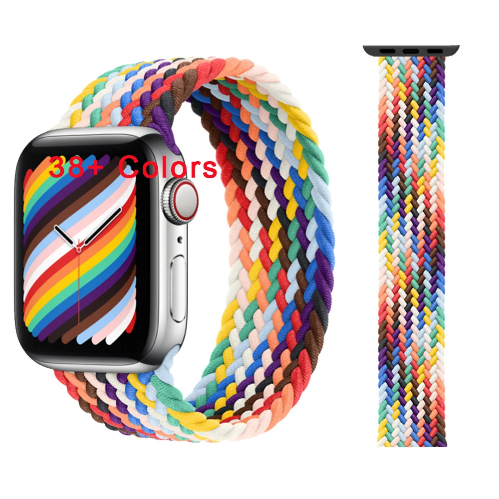 38+ Colors Custom Elastic Nylon I Watch Band For Apple Fabric Nylon Watch Strap Correa 40mm 45mm 42mm 41mm Bracelet For Iwatch
38+ Colors Custom Elastic Nylon I Watch Band For Apple Fabric Nylon Watch Strap Correa 40mm 45mm 42mm 41mm Bracelet For Iwatch