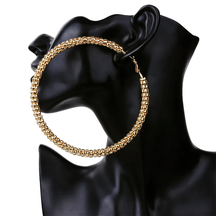 Fashion European And American Street Style Big Earrings Female Factory Wholesale Gold Big Hoop Earrings, Picture shows
Fashion European And American Street Style Big Earrings Female Factory Wholesale Gold Big Hoop Earrings, Picture shows