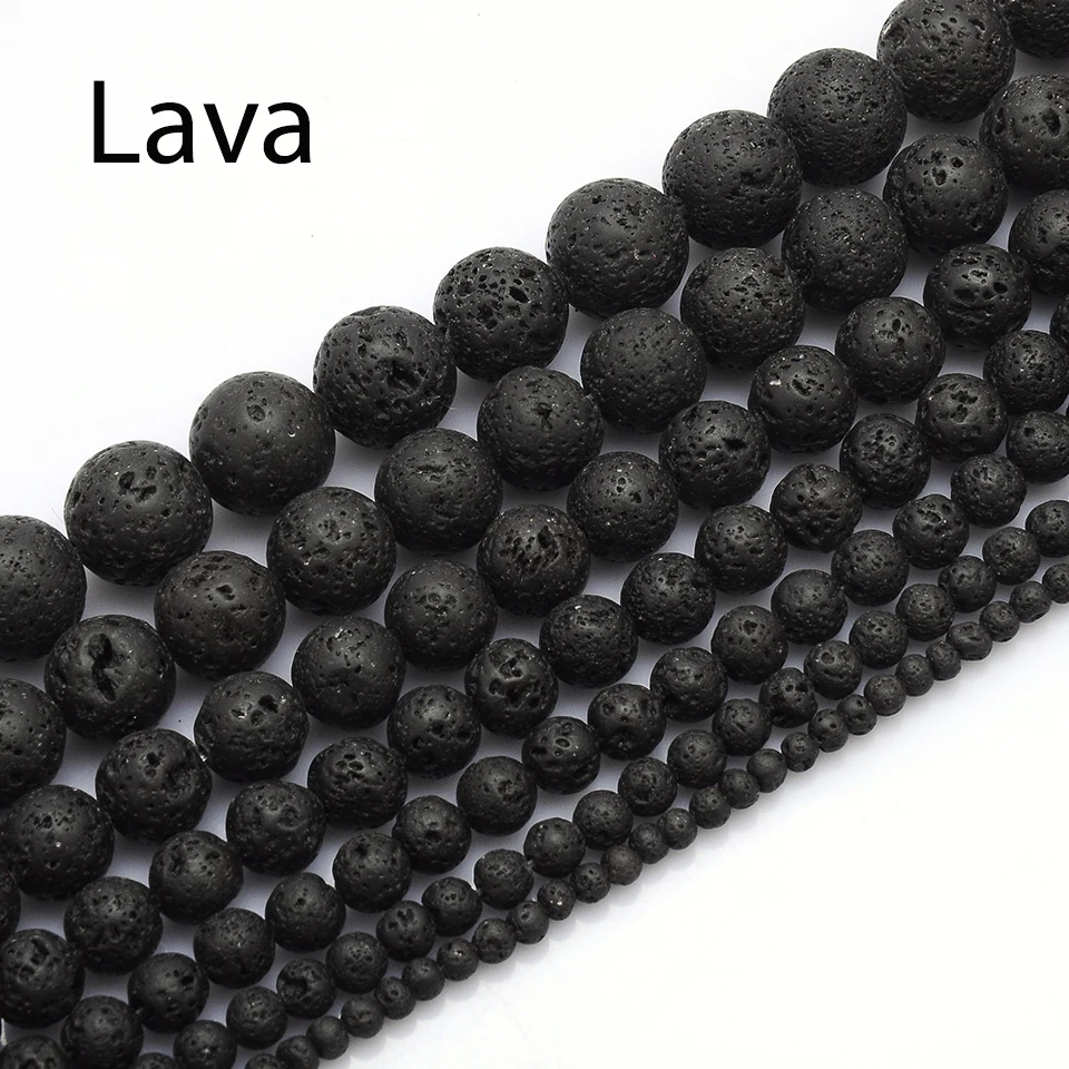 Wholesale Natural Stone Beads Black Lava Volcanic Round Beads Lava beads necklace
Wholesale Natural Stone Beads Black Lava Volcanic Round Beads Lava beads necklace