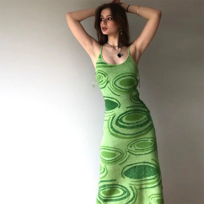 Falda de tirantes Annual ring print slim dress contrast color woolen sexy sling dress 2021 summer long sling dress female
Falda de tirantes Annual ring print slim dress contrast color woolen sexy sling dress 2021 summer long sling dress female