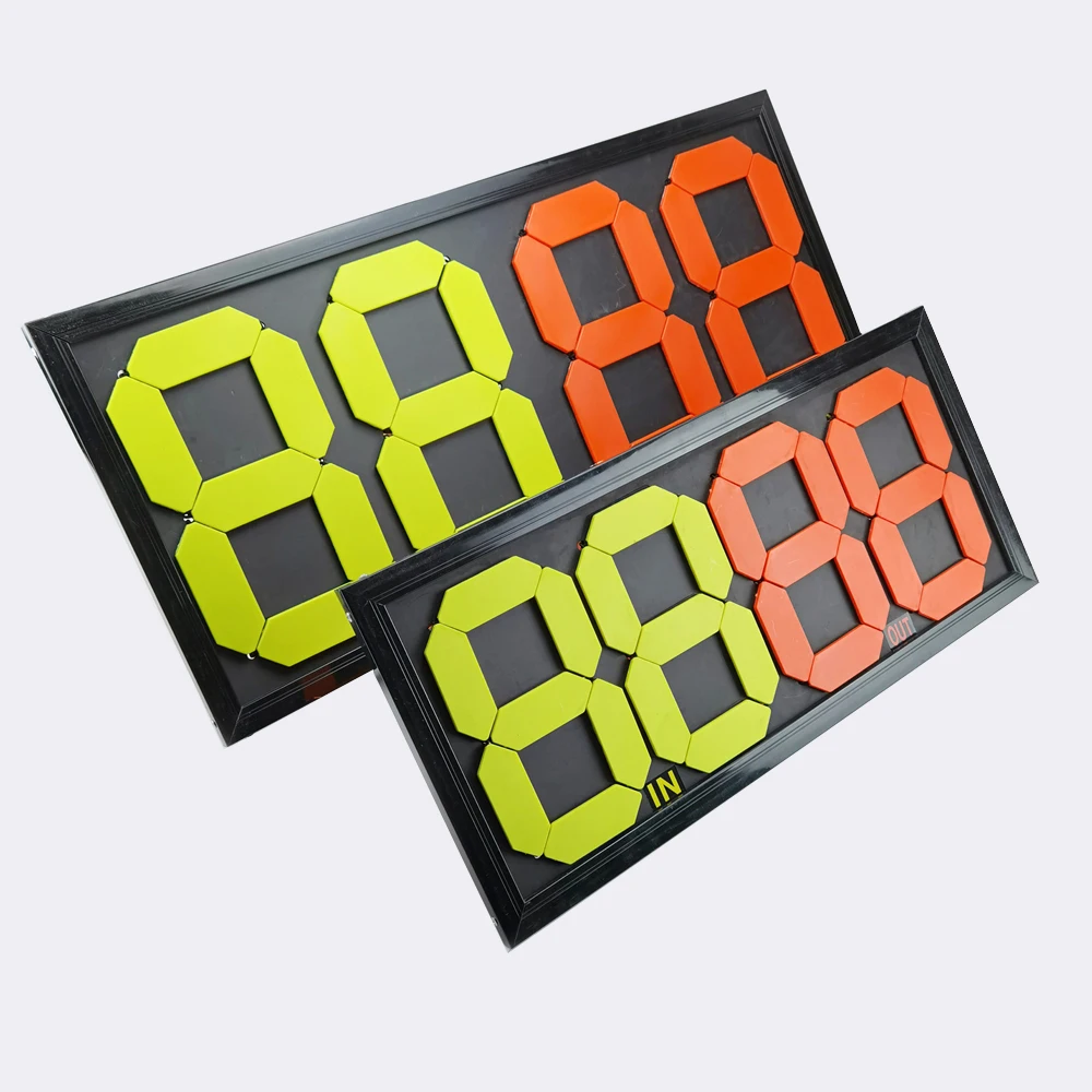 super quality red and yellow 2 digital two side manual player changes notice football soccer substitution board, Orange+yellow+black
super quality red and yellow 2 digital two side manual player changes notice football soccer substitution board, Orange+yellow+black