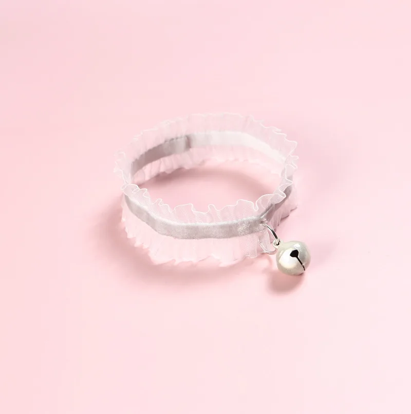 Elastic Band Pet Collars Cat Dogs Small Animals Lace Necklace Bell Adjustable High Quality Stock Pet Cat Harness Accessories, 5 colors
Elastic Band Pet Collars Cat Dogs Small Animals Lace Necklace Bell Adjustable High Quality Stock Pet Cat Harness Accessories, 5 colors