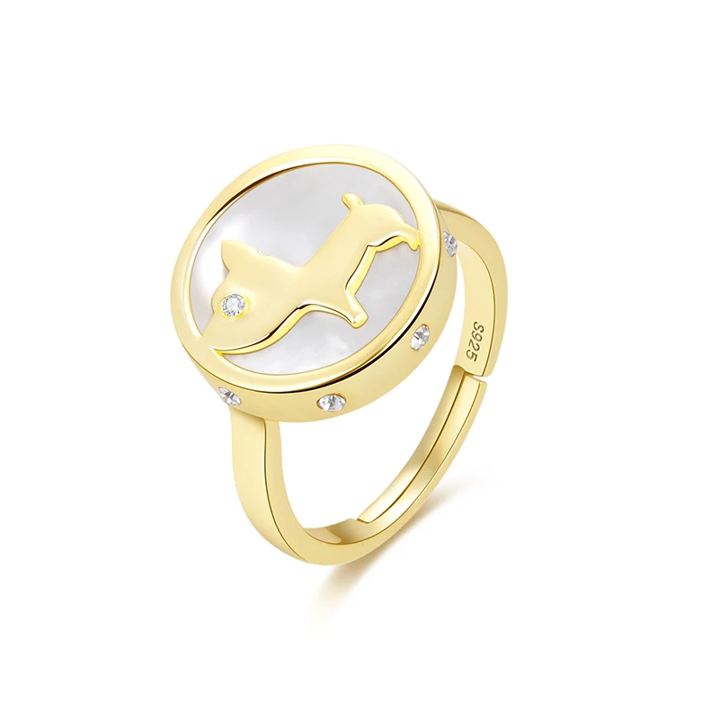 RINNTIN EQR13 Fashion 2020 Accessories Women 925 Sterling Silver 14K Gold Mother of Pearl Double Layer Puppy Rings
RINNTIN EQR13 Fashion 2020 Accessories Women 925 Sterling Silver 14K Gold Mother of Pearl Double Layer Puppy Rings