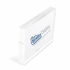 Clear plexiglass acrylic block sign display available with metal base table price sign holder