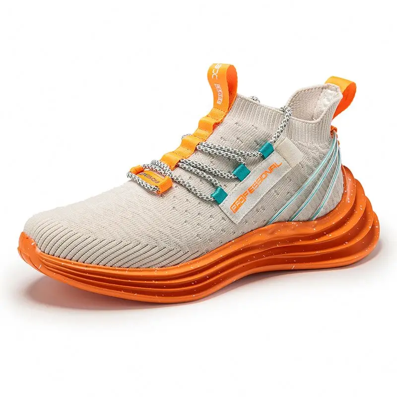 2020 Breathable reflective sneakers lace-up fashion casual running men shoes, Black/white/orange
2020 Breathable reflective sneakers lace-up fashion casual running men shoes, Black/white/orange