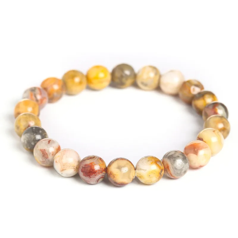 4 6 8 10 12 mm Natural Stone Yellow Crazy Lace Agates Round Beads Bracelet Nice Gift For Women Men High Quality Elastic Bracelet
4 6 8 10 12 mm Natural Stone Yellow Crazy Lace Agates Round Beads Bracelet Nice Gift For Women Men High Quality Elastic Bracelet