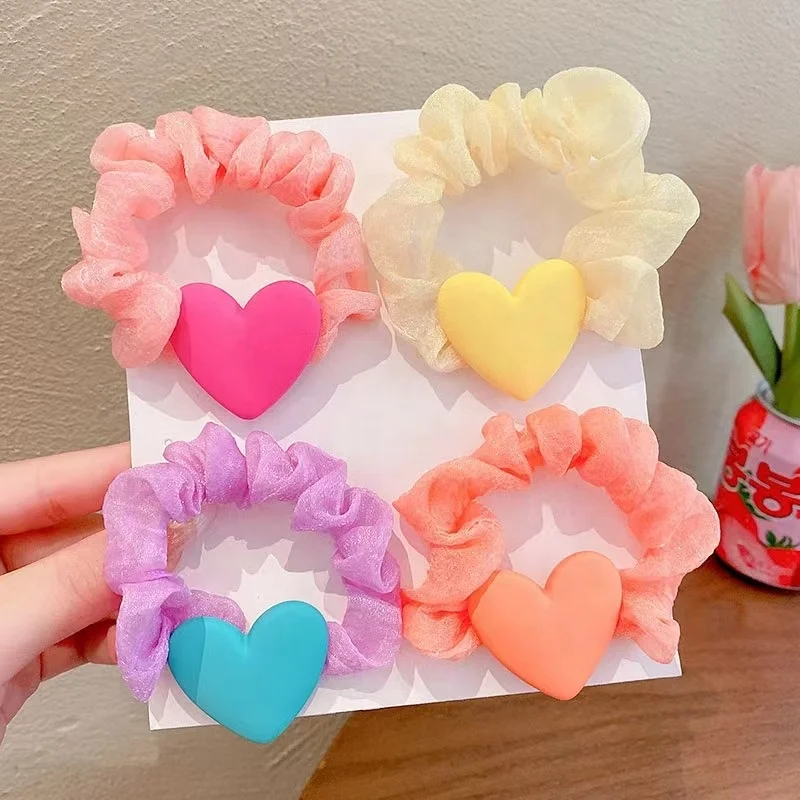 Children cute hair rings ponytail balls sweet love Elastic hair bands for Girls
Children cute hair rings ponytail balls sweet love Elastic hair bands for Girls