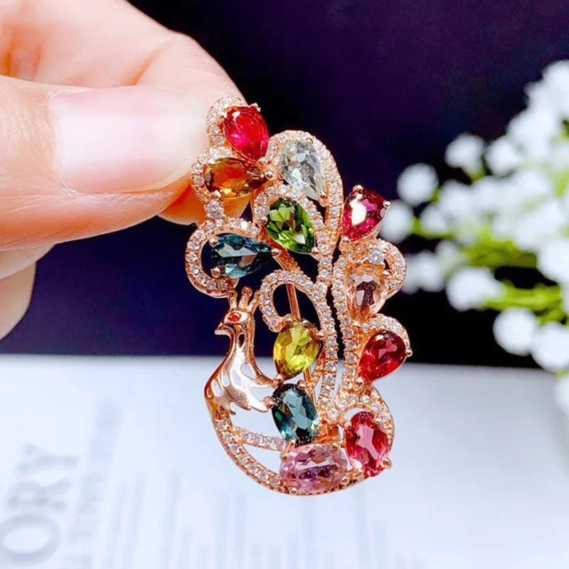 Fashion Two Wear Jewelry Charm Peacock Pendant Necklace Hollow Geometric Rose Golden Brooch For Women Wedding Anniversary Gifts, Customized color
Fashion Two Wear Jewelry Charm Peacock Pendant Necklace Hollow Geometric Rose Golden Brooch For Women Wedding Anniversary Gifts, Customized color