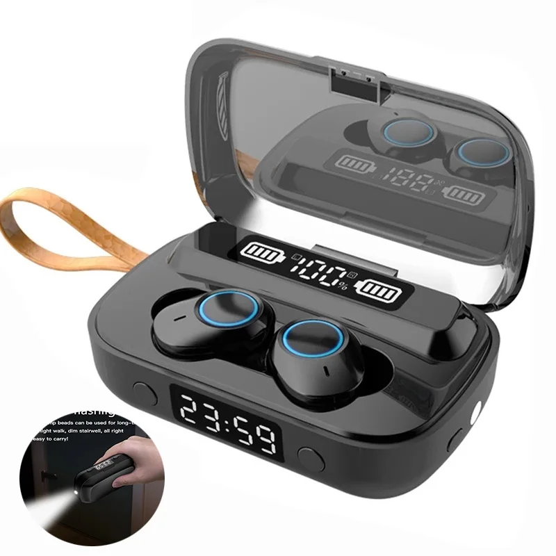 Powerbank Wireless Earphones A13 Tws Wireless Headphones Earbuds Headset Power Bank Sport Wireless Earphone with flashlight, Picture showed 
Powerbank Wireless Earphones A13 Tws Wireless Headphones Earbuds Headset Power Bank Sport Wireless Earphone with flashlight, Picture showed