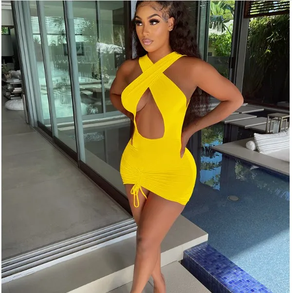 Sexy Backless Off Shoulder Bodycon Mini Dresses Summer Bandage Hollow Club Outfits for Women Night Party Draped Dresses, Black
Sexy Backless Off Shoulder Bodycon Mini Dresses Summer Bandage Hollow Club Outfits for Women Night Party Draped Dresses, Black