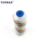 9" white with rainbow stripe acrylic long pile paint roller cover hight capacity roller for fast complete coverage
