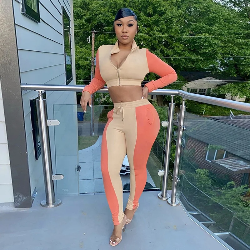 K20S08872 2020 New arrival casual fashion long sleeves color matching suits female fall women 2 piece set, As picture or customized make
K20S08872 2020 New arrival casual fashion long sleeves color matching suits female fall women 2 piece set, As picture or customized make