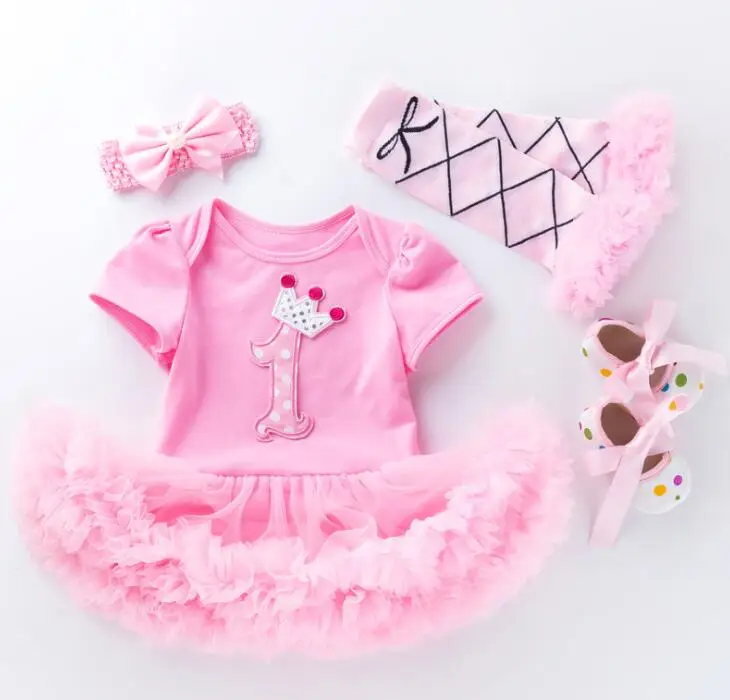 Newborn Baby Girl Rompers Short Sleeve Jumpsuit Birthday Party Cotton 4 Pieces Toddler Clothing set, 12 color
Newborn Baby Girl Rompers Short Sleeve Jumpsuit Birthday Party Cotton 4 Pieces Toddler Clothing set, 12 color