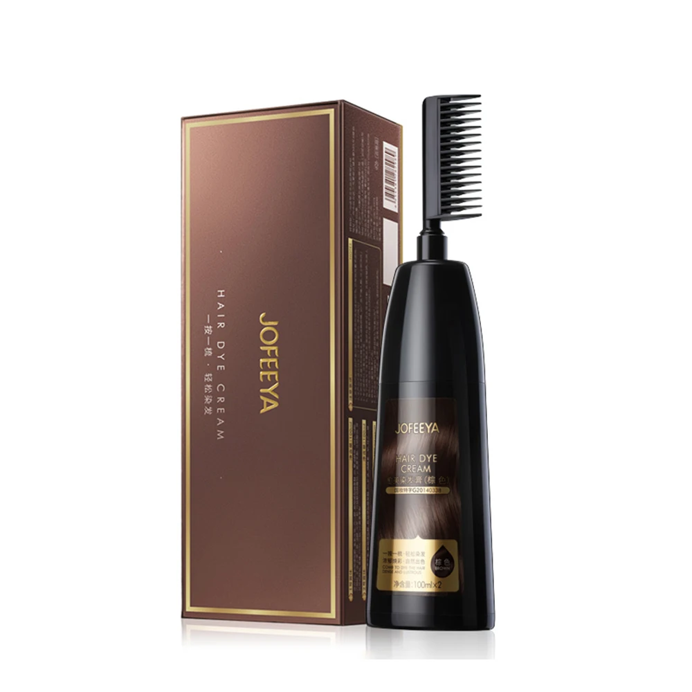 JOFEEYA Dye Hair Natural Ingredient Semi Permanent Hair Dye Cream For Grey Hair, Brown
JOFEEYA Dye Hair Natural Ingredient Semi Permanent Hair Dye Cream For Grey Hair, Brown