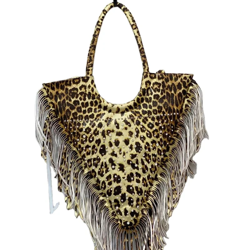 2021 Leeffon Standing Out Punk Leopard Sexy Fringe Handbag With Rhinestone Rocking Stylish Winter Handbag For Women (LF12)
2021 Leeffon Standing Out Punk Leopard Sexy Fringe Handbag With Rhinestone Rocking Stylish Winter Handbag For Women (LF12)