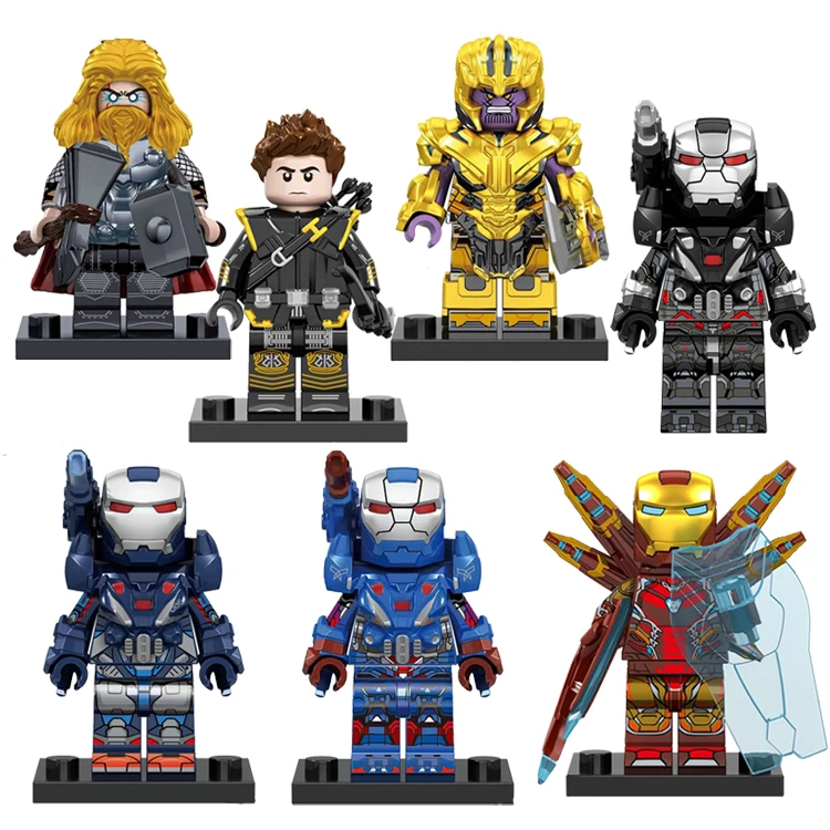 Hot Sale Super Hero Gears Of War Machine Thanos Hawkeye Mini Action Figures Building Blocks Kids Toys
Hot Sale Super Hero Gears Of War Machine Thanos Hawkeye Mini Action Figures Building Blocks Kids Toys