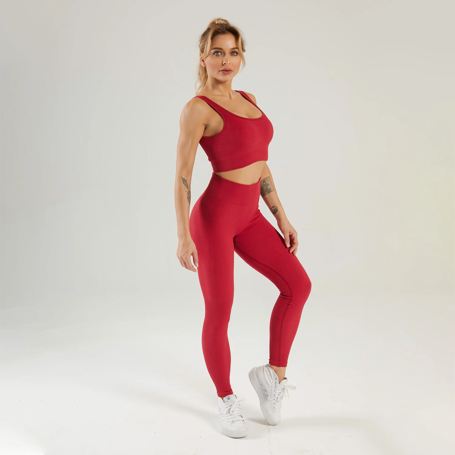 Popular breathable 2pcs 7 colors ribbed bra and leggings yoga set women's suits gym fitness sets
Popular breathable 2pcs 7 colors ribbed bra and leggings yoga set women's suits gym fitness sets