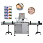 Automatic Tuna Fish Beef Canning Machine Canned Meat Sealing Machine