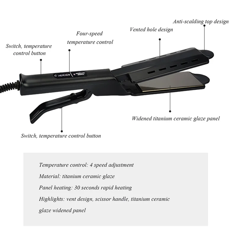 Ceramic Flat Iron Hair Straightener