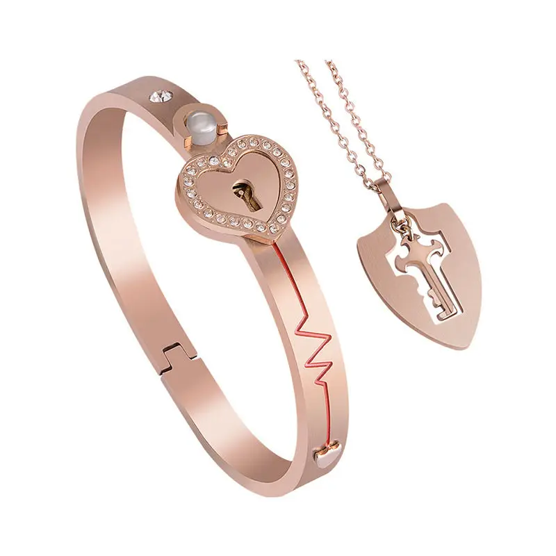 520 rushed to the sky projection stone couple stainless steel bracelet gift love unlock key titanium steel bracelet, 4 colors available
520 rushed to the sky projection stone couple stainless steel bracelet gift love unlock key titanium steel bracelet, 4 colors available