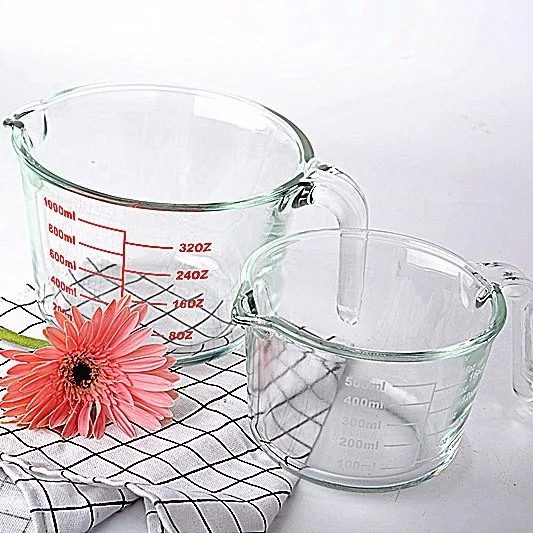 3 Piece Measuring Cup Set of BPA free Stackable Clear Heat-resistant Glass with Unique Handle
3 Piece Measuring Cup Set of BPA free Stackable Clear Heat-resistant Glass with Unique Handle