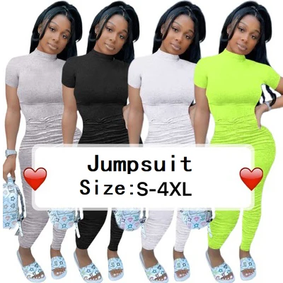 Women Short Sleeve Stacked Waist Skinny Jumpsuit Party Club One Piece Overall Romper Playsuit Stacked Pants Women Clothings
Women Short Sleeve Stacked Waist Skinny Jumpsuit Party Club One Piece Overall Romper Playsuit Stacked Pants Women Clothings