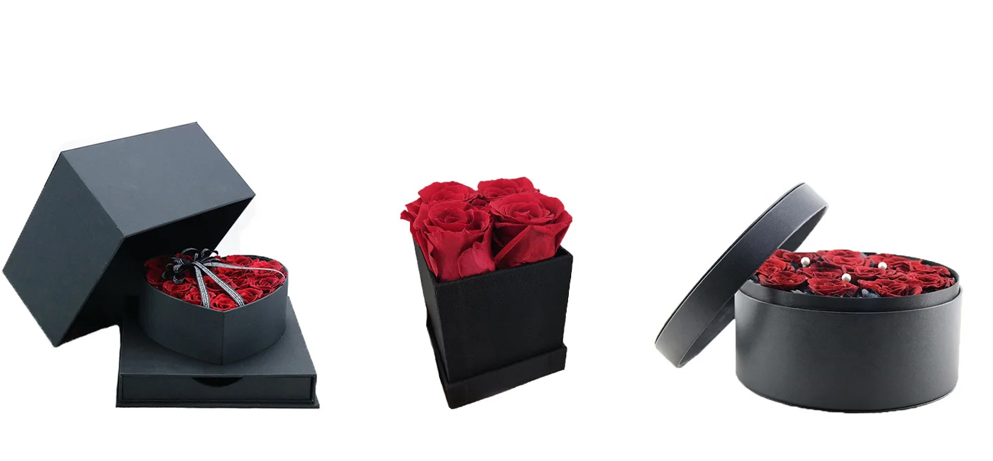 valentine wedding graduation gift luxury rose flower round gift