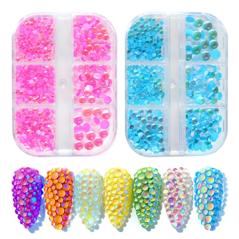 New Candy Colors Mixed Size Mermaid Round Glass Crystal Beads AB 3D Nail Art Rhinestones DIY Flatback Acrylic Stones Decorations, 8 colors
New Candy Colors Mixed Size Mermaid Round Glass Crystal Beads AB 3D Nail Art Rhinestones DIY Flatback Acrylic Stones Decorations, 8 colors