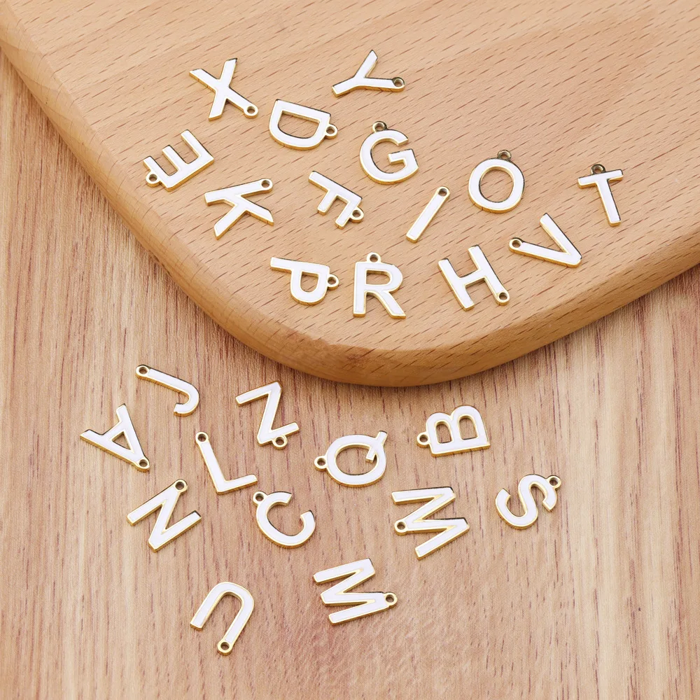 High Polish 18k Gold Plated Stainless Steel 26 Letter Charms - A-z Letters Shape Initial Pendant
High Polish 18k Gold Plated Stainless Steel 26 Letter Charms - A-z Letters Shape Initial Pendant