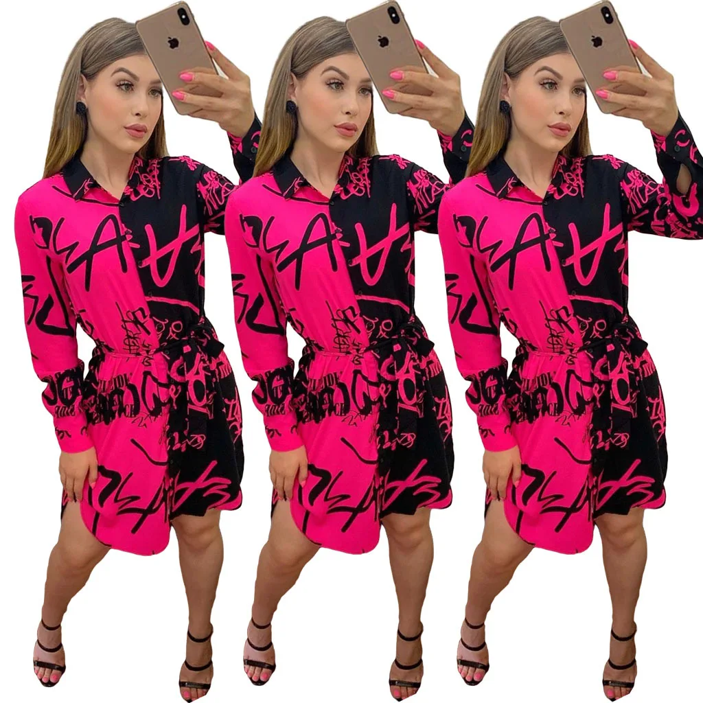 M7249 Best quality letter print blouse women long sleeve fashionable single breasted blouse tunics women patchwork blouse dress
M7249 Best quality letter print blouse women long sleeve fashionable single breasted blouse tunics women patchwork blouse dress