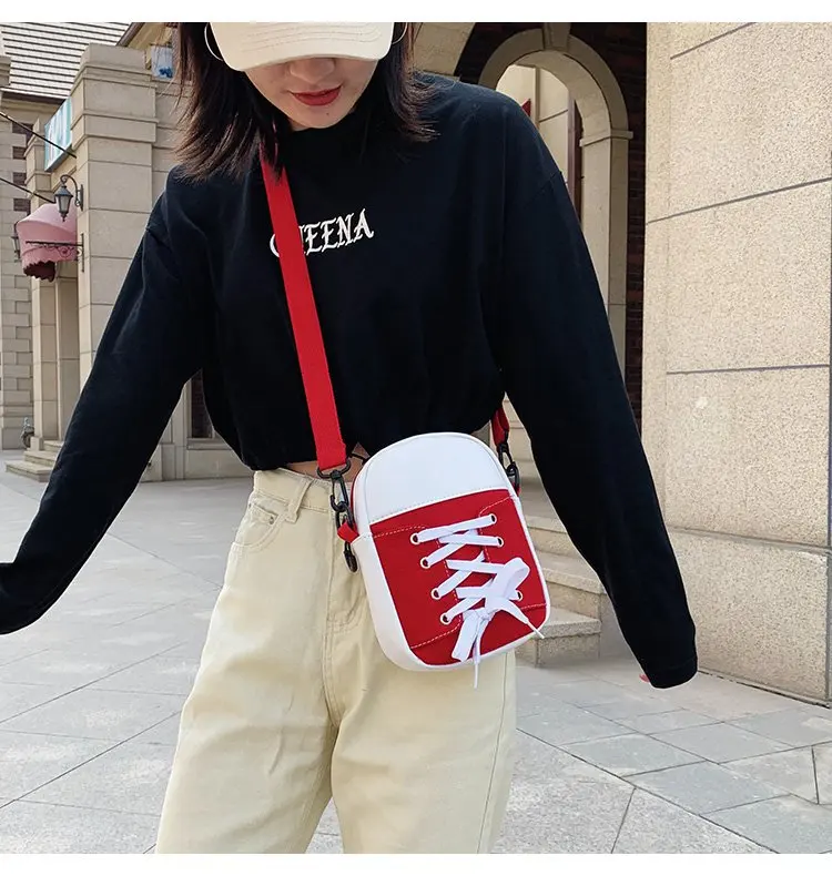 2021 Best Selling Canvas Shoe Crossbody Bag Cute Creative Purse Fashion Women Phone Bag, As picture
2021 Best Selling Canvas Shoe Crossbody Bag Cute Creative Purse Fashion Women Phone Bag, As picture