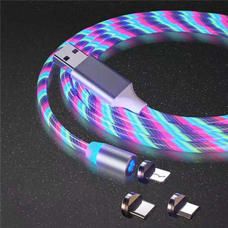 Wholesale High Quality 3 In 1 Flowing Light Charging Cable Magnetic Fast Charging Transmission Line
Wholesale High Quality 3 In 1 Flowing Light Charging Cable Magnetic Fast Charging Transmission Line