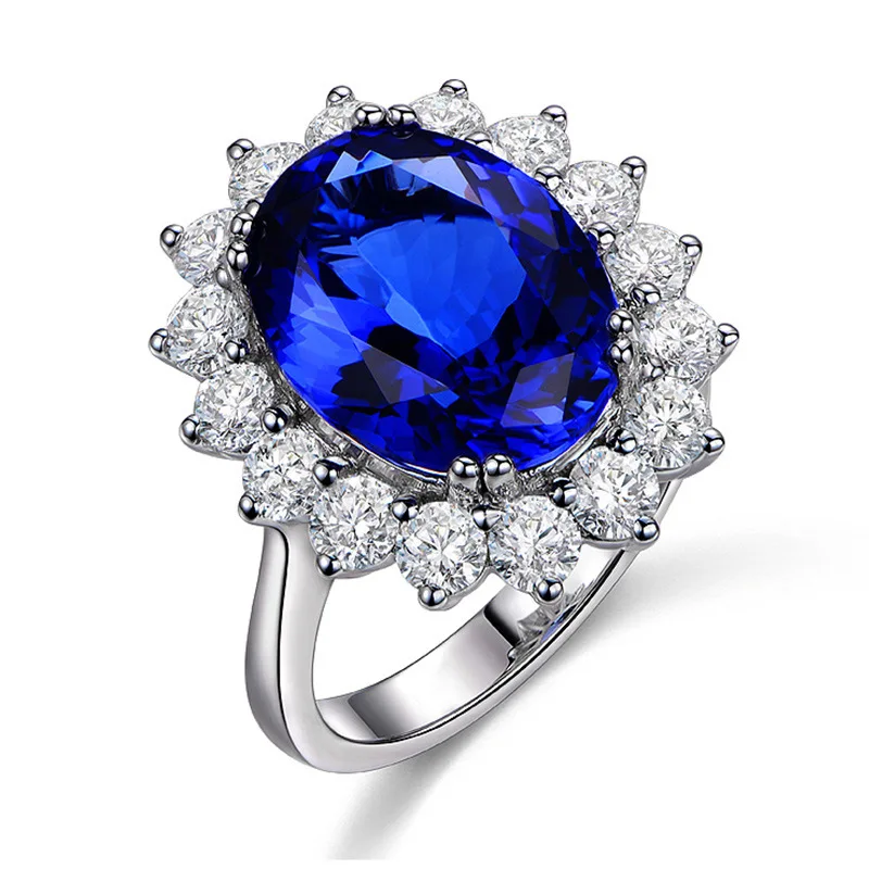 Fashion Adjustable Blue Sapphire Gemstone Rings Princess Diana Ring White Gold Plated, Silver, gold, rose gold or customized
Fashion Adjustable Blue Sapphire Gemstone Rings Princess Diana Ring White Gold Plated, Silver, gold, rose gold or customized
