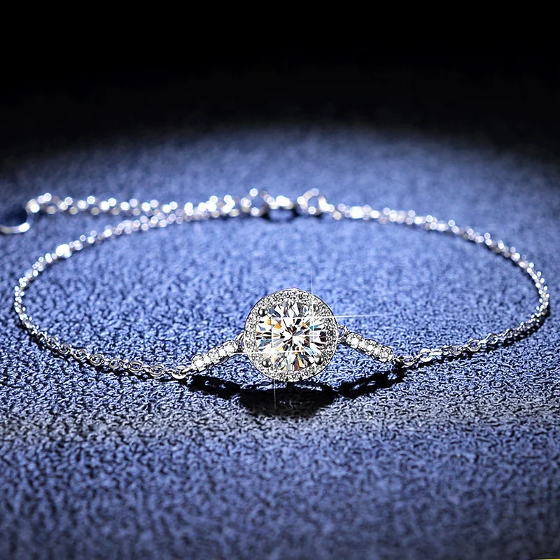 Wuzhou Factory Price Silver Moissanite Bracelet Bangles 925 sterling silver White color 1ct moissanite chain link bracelet
Wuzhou Factory Price Silver Moissanite Bracelet Bangles 925 sterling silver White color 1ct moissanite chain link bracelet
