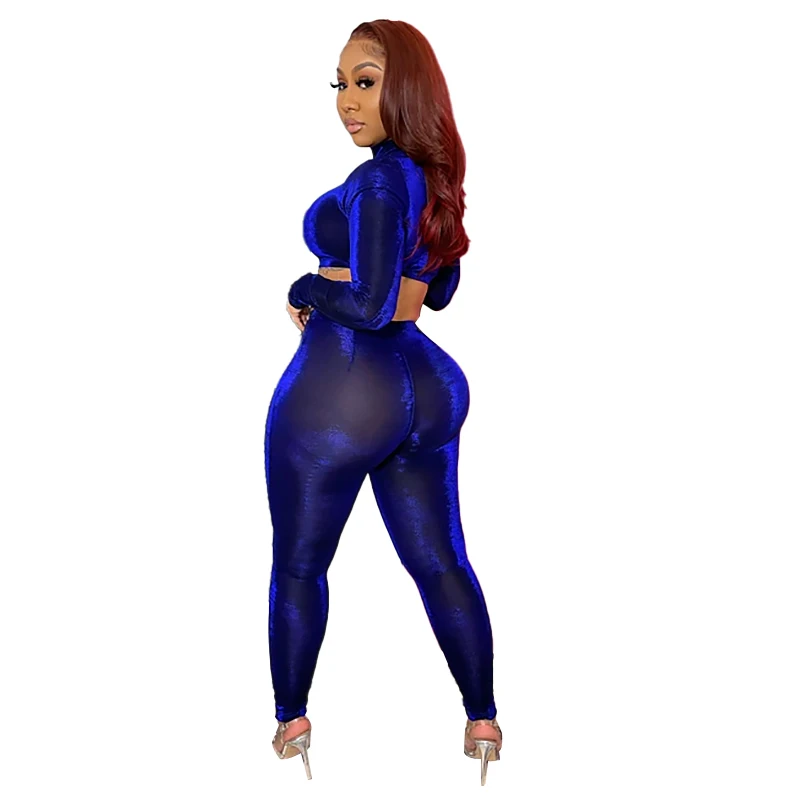 New Spice Two Piece long sleeves Crop Top and Butt Lifter Yoga Pants blue bodycon sweatsuit jogging suits
New Spice Two Piece long sleeves Crop Top and Butt Lifter Yoga Pants blue bodycon sweatsuit jogging suits