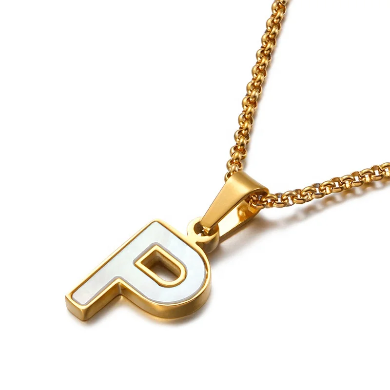New Stainless Steel Initial Charm Necklace Letter A-Z seashell necklace with Gold Chain necklaces for women gold plated Jewelry, Gold color
New Stainless Steel Initial Charm Necklace Letter A-Z seashell necklace with Gold Chain necklaces for women gold plated Jewelry, Gold color