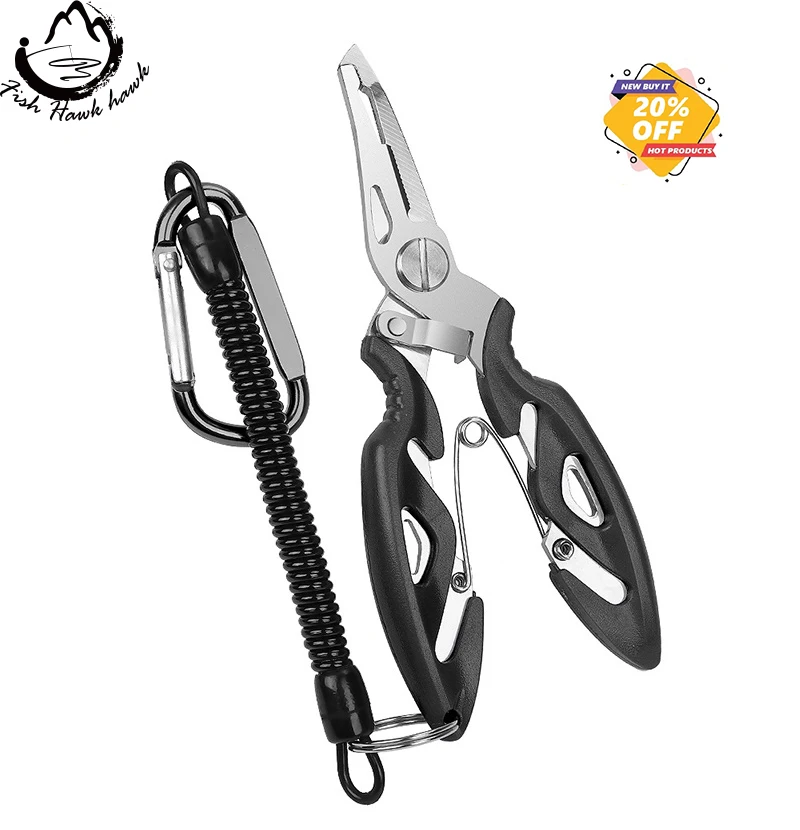 Multifunctional Fishing Pliers Scissors Line Cutter Hook Remover Fishing Clamp Accessories Tools With Lanyards Spring Rope, 2 colors
Multifunctional Fishing Pliers Scissors Line Cutter Hook Remover Fishing Clamp Accessories Tools With Lanyards Spring Rope, 2 colors