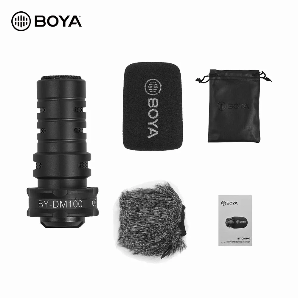 BOYA BY-DM100 Shotgun Mic USB-C Plug and Play Microphone for Android Type-C Smartphone, Black
BOYA BY-DM100 Shotgun Mic USB-C Plug and Play Microphone for Android Type-C Smartphone, Black