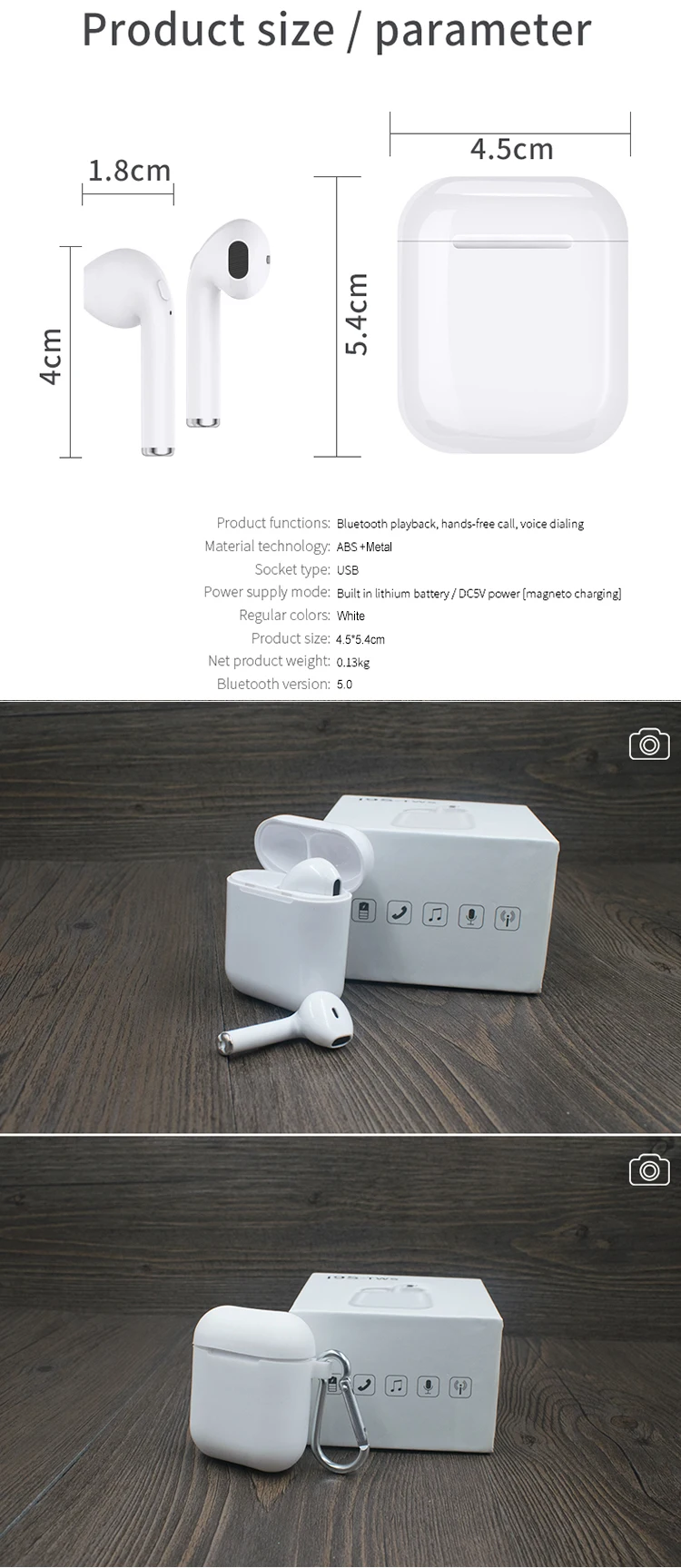 hot sell Lightweight Sport Earphone I9S, HiFi Stereo Magnetic Earbuds Headphones, Tangle Free, Buit-In Mic - ANKUX.COM