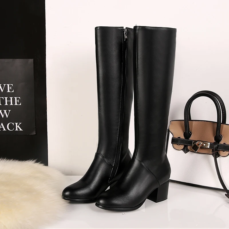 Black Beige Flock Round Toe Square Block Heel Party Office Lady Zipper Plush Punk Long Boots, Black/ecru
Black Beige Flock Round Toe Square Block Heel Party Office Lady Zipper Plush Punk Long Boots, Black/ecru