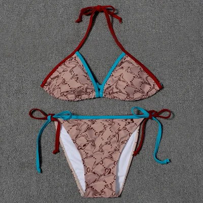 2021 Wholesale Custom Luxury Bathing Suits Sexy Triangle Bikini Letter Print Designer Swimsuits Famous Brands Woman Swimwear, Orange ,blue,grey.etc
2021 Wholesale Custom Luxury Bathing Suits Sexy Triangle Bikini Letter Print Designer Swimsuits Famous Brands Woman Swimwear, Orange ,blue,grey.etc