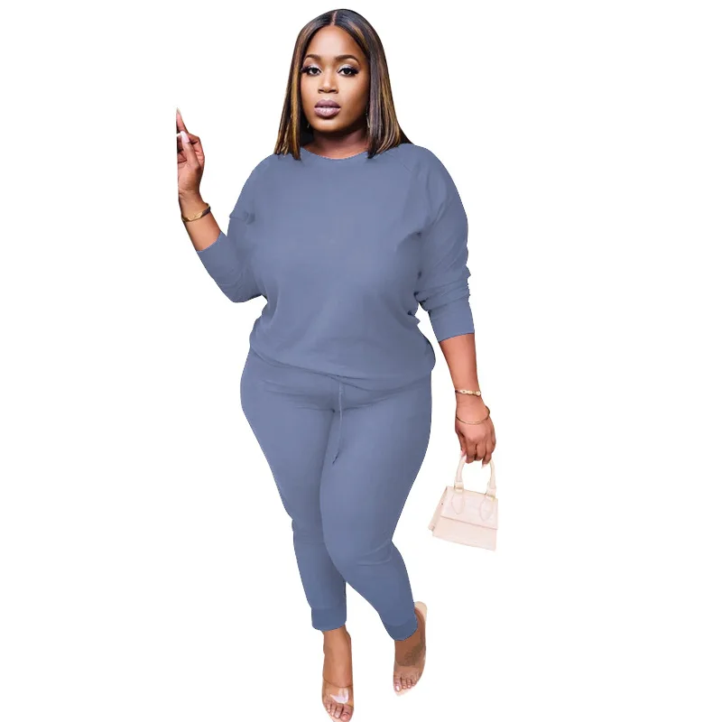 Plus size Fashion Solid Color longsleeve And pants women sportswear Plus Size 2 set outfit women two piece pants set long sleeve
Plus size Fashion Solid Color longsleeve And pants women sportswear Plus Size 2 set outfit women two piece pants set long sleeve