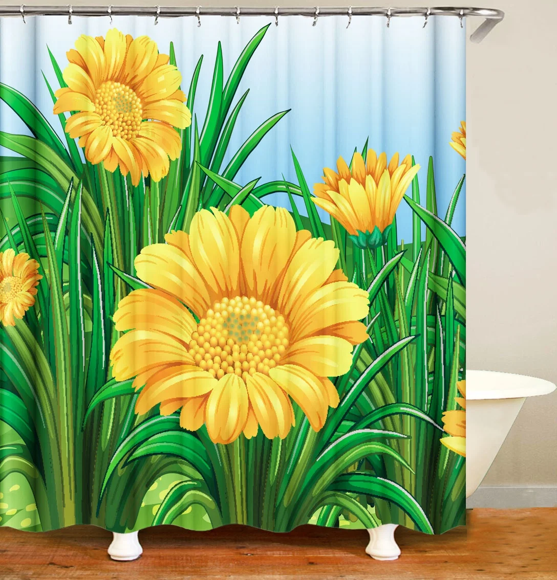i@home wholesale eco friendly 3d custom made shower curtain bathroom green flower printing, As picture show
i@home wholesale eco friendly 3d custom made shower curtain bathroom green flower printing, As picture show