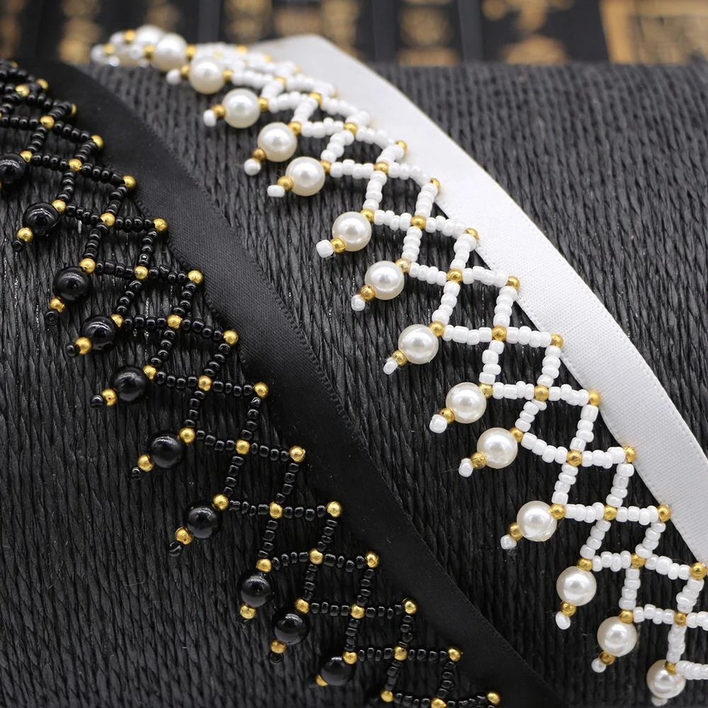 New Style Beaded Tasse Lace Black White Beads Pearl Lace Trim Beaded Tassel Lace
New Style Beaded Tasse Lace Black White Beads Pearl Lace Trim Beaded Tassel Lace