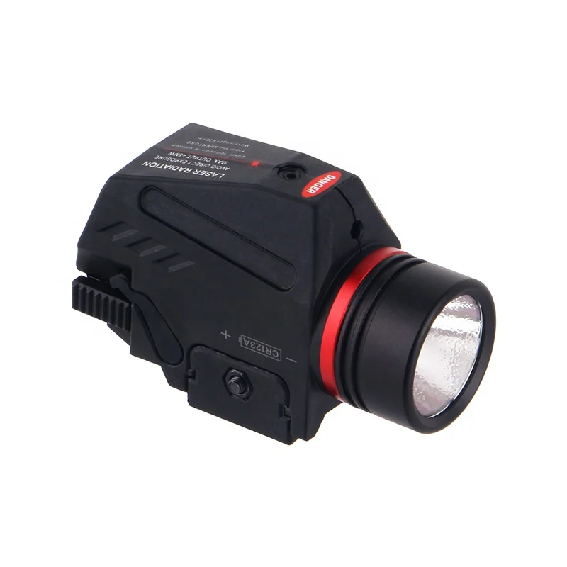 Outdoor hunting 150 lumens red laser sight picatinny led tactical flashlight, Matte black
Outdoor hunting 150 lumens red laser sight picatinny led tactical flashlight, Matte black