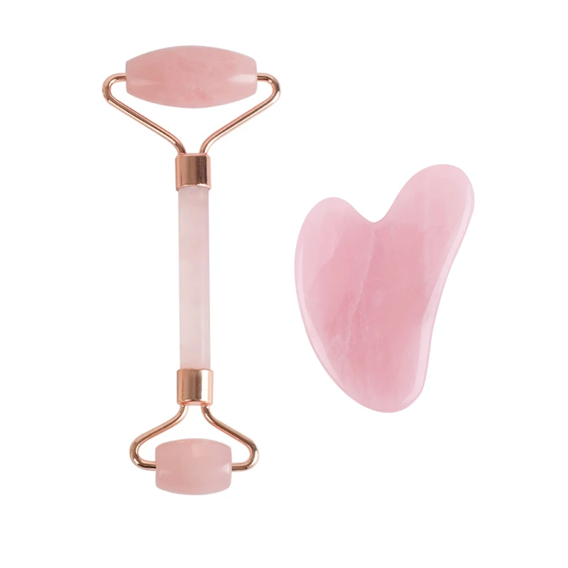Wholesale Rose Quartz Roller and Guasha Tool Amazon Hot Sell Rose Quartz Facial Massager Set in Stock, Authentic natural rose quartz
Wholesale Rose Quartz Roller and Guasha Tool Amazon Hot Sell Rose Quartz Facial Massager Set in Stock, Authentic natural rose quartz