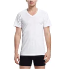 High Quality Custom Logo V Neck Cotton Short Sleeve T Shirts for Men