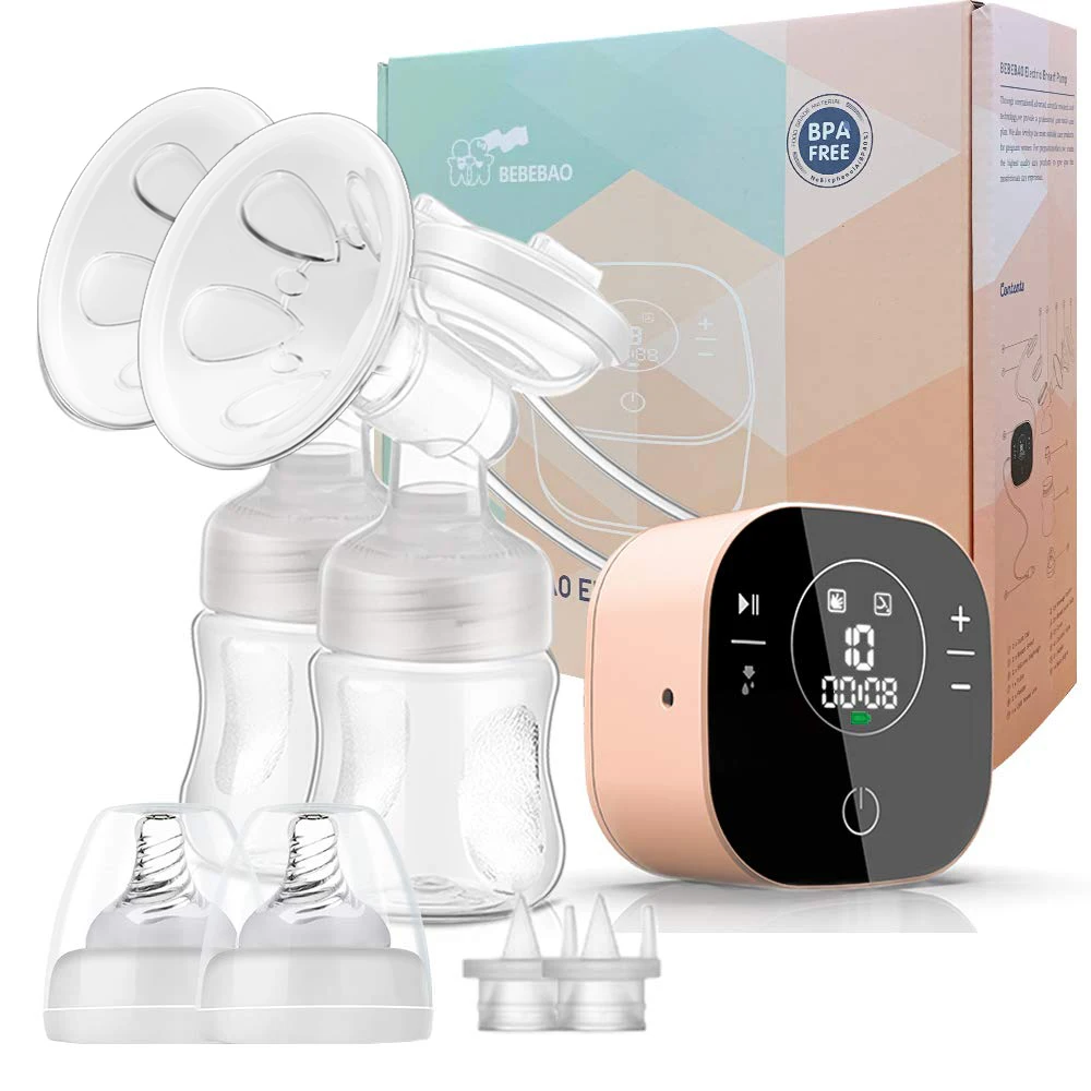 Electric Double Breast Pump, Breastfeeding Pump with 2 Modes & 10 Levels,Ultra-Quiet Rechargeable Milk Pump
Electric Double Breast Pump, Breastfeeding Pump with 2 Modes & 10 Levels,Ultra-Quiet Rechargeable Milk Pump