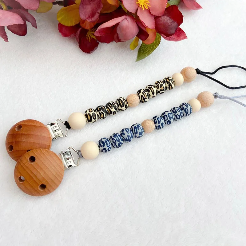 Baby Leopard Printed Silicone Beads Pacifier Clip Chew Food Grade Silicone Dummy Clip
Baby Leopard Printed Silicone Beads Pacifier Clip Chew Food Grade Silicone Dummy Clip